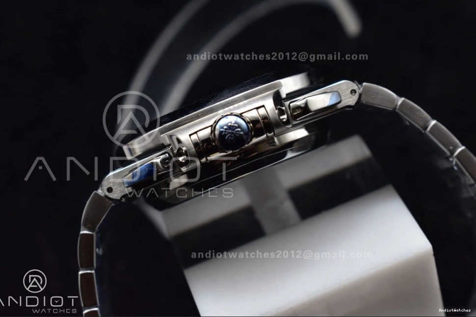 Mod Stk PPF Date Nautilus SS SS A7750 435 Wht Chrono 5980 Cozy 0325